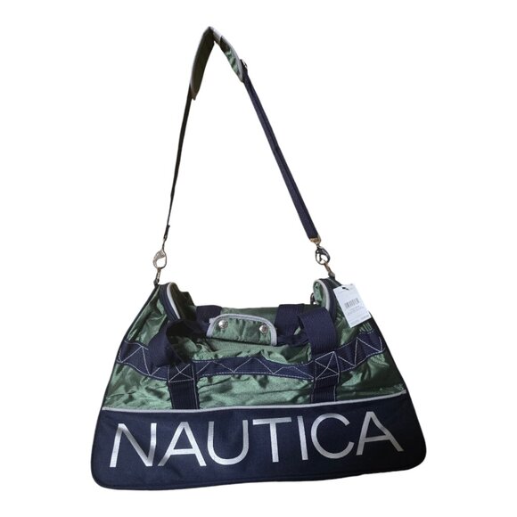 New Nautica Green and Blue Duffel Bag - Picture 1 of 7